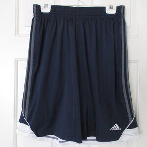 adidas Mens Navy Blue Drawstring Gym Short NWOT - Size 30W-36W